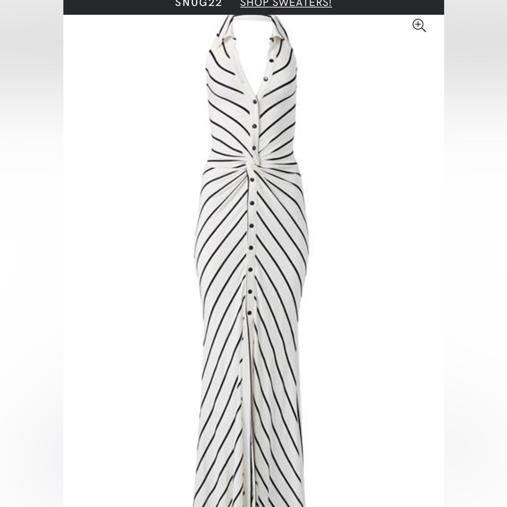 Venus knot tail maxi dress